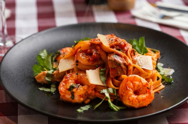 Pasta med scampi