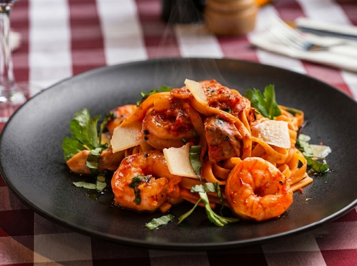Pasta med scampi